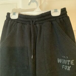 White fox vol.3 wide leg sweatpants color is shadow